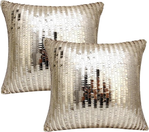 Silver cushion covers 2pcs - silver,