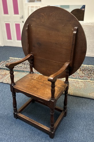19c oak monks - oak, bench