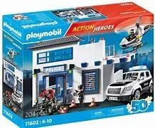 Playmobil 71602 Police Station With Car & Helicopter Clearance Bargain