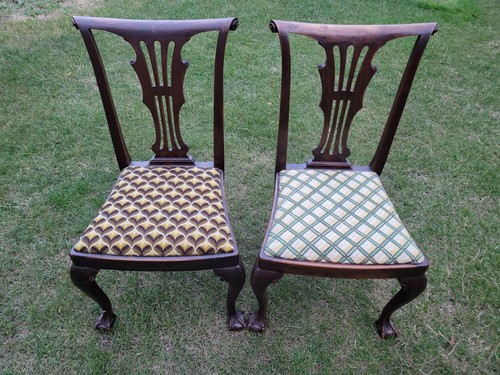 Pair chippendale revival - pair, of
