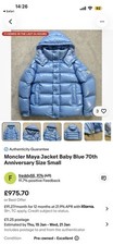 Moncler Maya Jacket Baby Blue