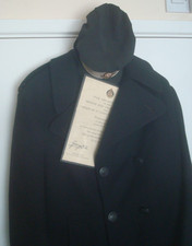 WW2 RED CROSS GREAT COAT - CAP - CERTIFICATE - 2 CORNWALL - HELSTON B R NICHOLLS