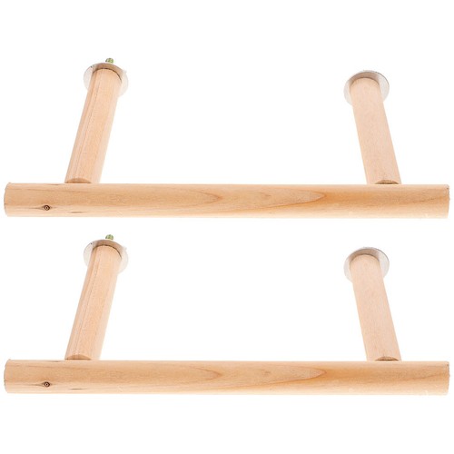 2pcs wooden bird perch - 2pcs,