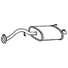 Exhaust Tail Pipe With Back Box for MG ZR 2.0 TD 100 20T2N 2001-2005 Klarius
