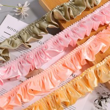 2 Meters Satin Trim Pleated