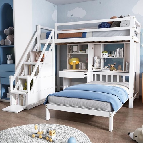 Kids bunk bed with - with, &
