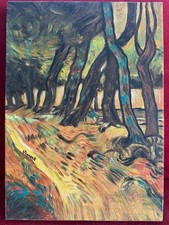 VINCENT VAN GOGH oil painting on  canvas, vtg stamped signed