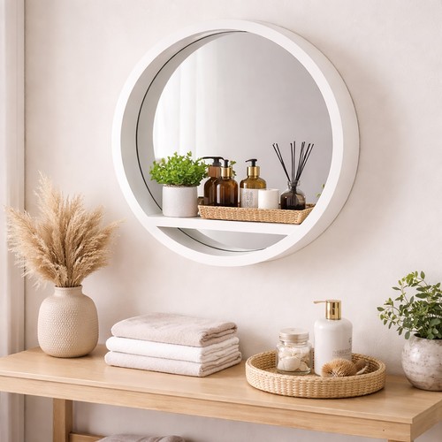 Round wall mirror - round,