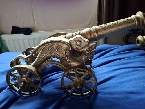 Vintage old antique brass - vintage, gun