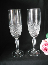 Pair of Pretty  Lead Crystal