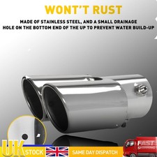 Dual Outlet Exhaust Tip Tail