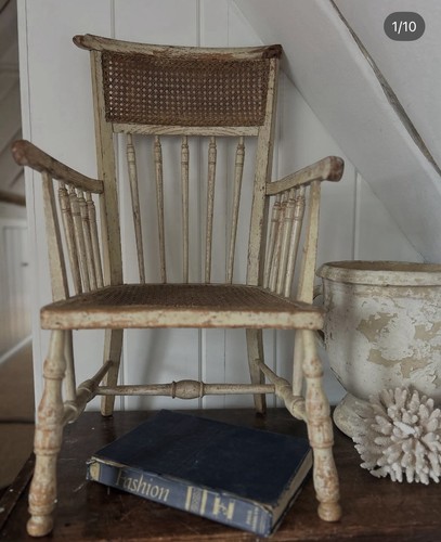 Antique child distressed cane - antique,