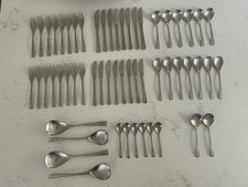 57 X WMF Cutlery Domus Cromargan Stainless Steel Canteen Set Sleek Modern MCM