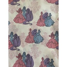 1/2 Yard  Disney Princess friends character fabric - 100% Cotton - 18 X 44"