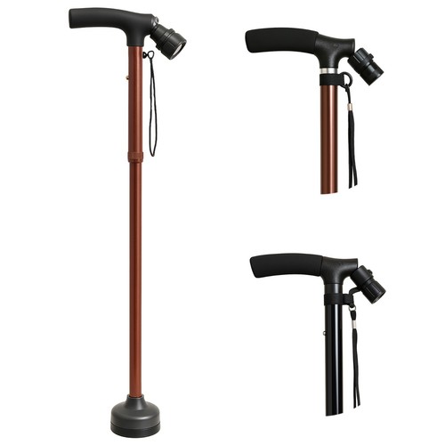 Foldable walking stick with - walking,