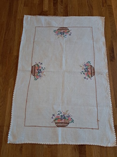 Vintage cross stitch dressing - cross,