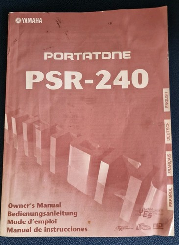 Yamaha psr 240 instruction - yamaha,