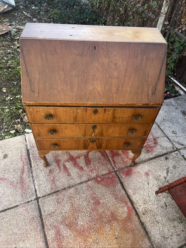 Vintage writing desk bureau - vintage,