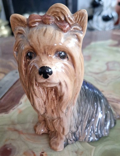 Vtg sylvac sitting yorkie - sylvac,