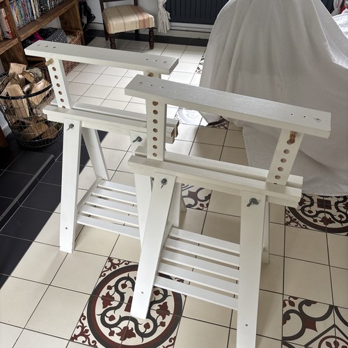 Ikea trestle supports white - ikea,