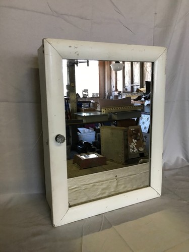 Antique shabby wood mirror - antique,