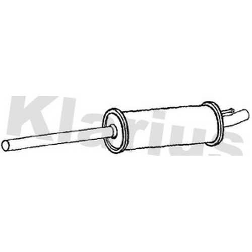 Centre exhaust box - exhaust, silencer