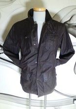 RARE Barbour BUSHMAN LEATHER HEAVY WARM WINTER JACKET COAT XXL SIZE 52 chest