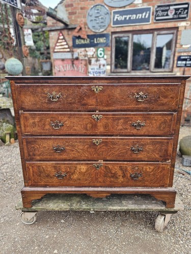 Antique 18thc burr walnut - burr,