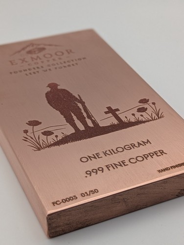 1kg soldier copper bullion - 1kg,