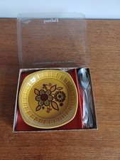 Royal Worcester Vintage Palissy Plate And Spoon In Box Preserve / Butter Plate