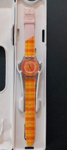 Swatch watch yellow orange - -, yellow/orange
