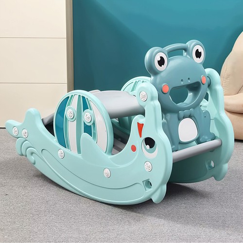 Baby frog rocking - horse, slide