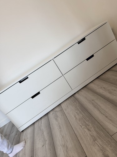 Ikea nordli white - white, drawer