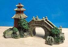 Japanese Garden Bridge Ornament Aquarium Fish Tank Bowl New