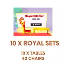 My Restaurant 10 x Royal Table Sets (40 Chairs)