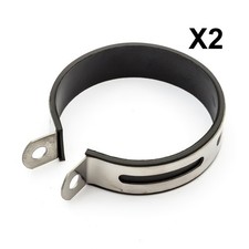 2 Exhaust Clamp Rubber Strap 10.3cm Chinese Scooter 50cc Baotian BTM Direct Bike
