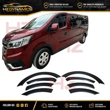 FOR RENAULT TRAFIC 2022+ WHEEL ARCH TRIMS MATTE BLACK FENDER FLARES UPGRADE UK