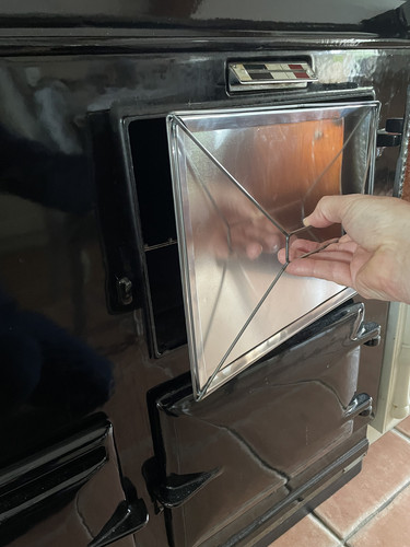 Aga oven radiation shield - aga,