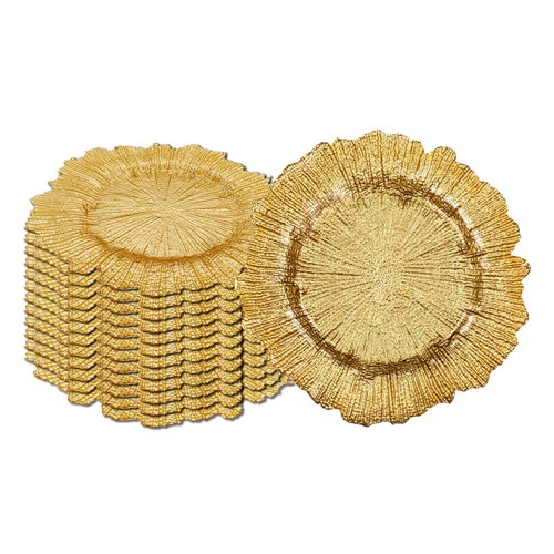 Glass charger plates - glass,