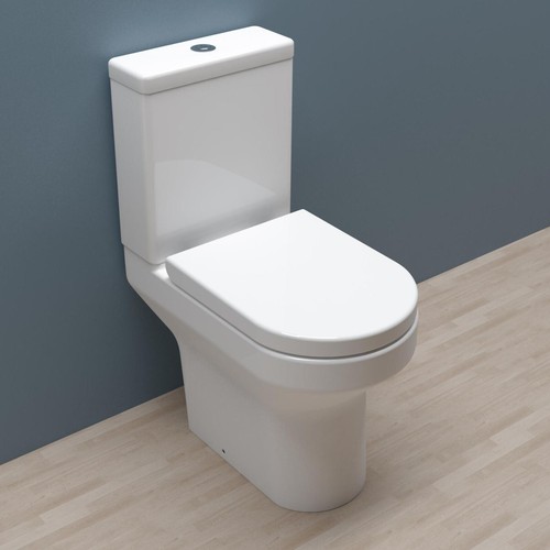 Rimless close coupled toilet - coupled,