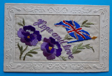 Silk Postcard WW1 Hope &