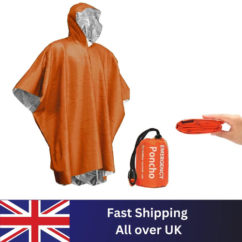 Rain poncho waterproof - waterproof, adult