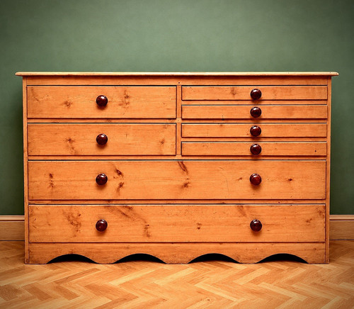 Drawer antique pine chest - drawer, of