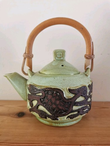 Isle man pottery teapot - man,