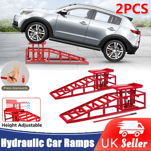 Ton hydraulic car ramps - car, 2pc
