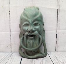 Vintage Bronze Door knocker Chinese Themed With Years of Patina 17cm