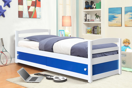 3ft single wooden storage bed - single,