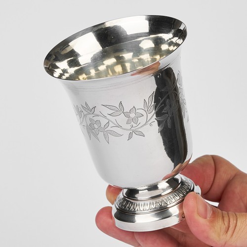 Antique french silver goblet - antique,