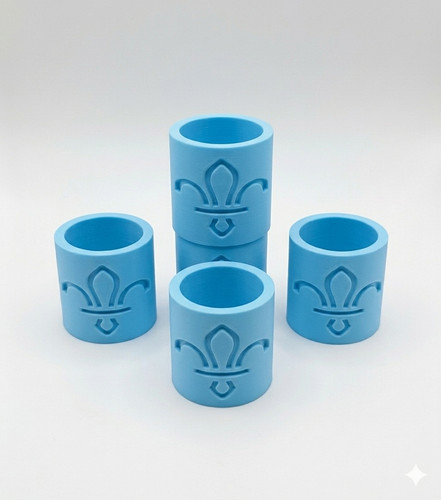 Blue scout woggle - 5,