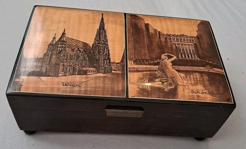 Vtg italian inlaid - vtg, wood